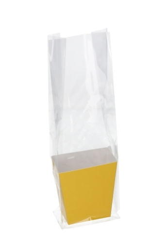 Korfje Hoog Katla Geel 7.5x4.8x8cm 25 stuks