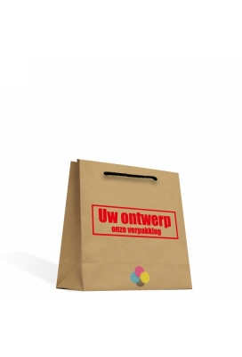 Kraft Tassen Bedrukken Met Logo 120GRAM & Koord 24x9x23cm