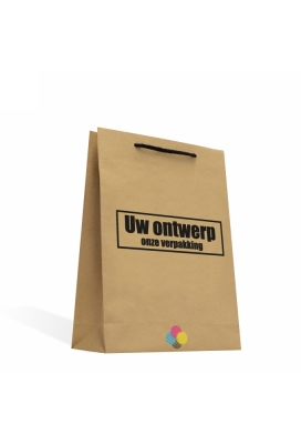 Kraft Tassen Bedrukken Met Logo 120GRAM & Koord 35x12x39cm