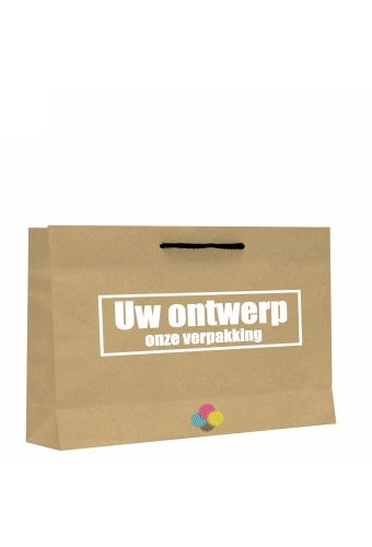 Kraft Tassen Bedrukken Met Logo 120GRAM & Koord 37x9x24cm