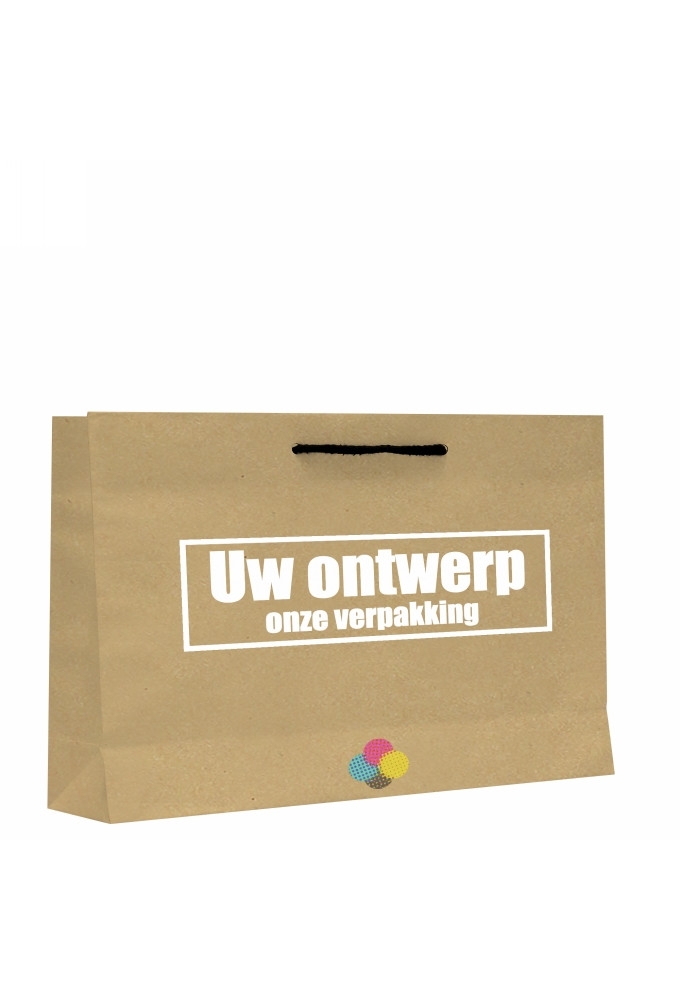 Kraft Tassen Bedrukken Met Logo 120GRAM & Koord 37x9x24cm