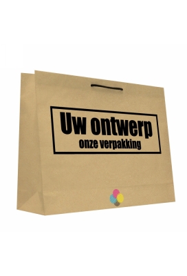 Kraft Tassen Bedrukken Met Logo 120GRAM & Koord 45x12x32cm A3 FORMAAT