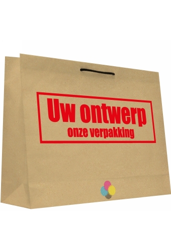 Kraft Tassen Bedrukken Met Logo 120GRAM & Koord 53x12x36cm