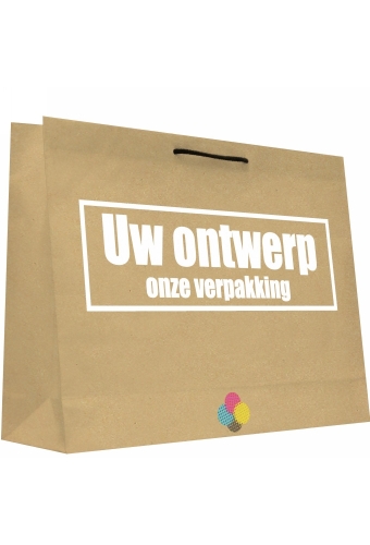 Kraft Tassen Bedrukken Met Logo 120GRAM & Koord 53x12x38cm