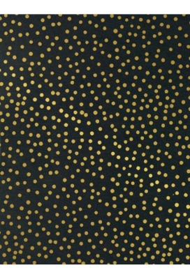 Kraftpapier Reclycled Kraft confetti Dot Gold 50cm x 200meter