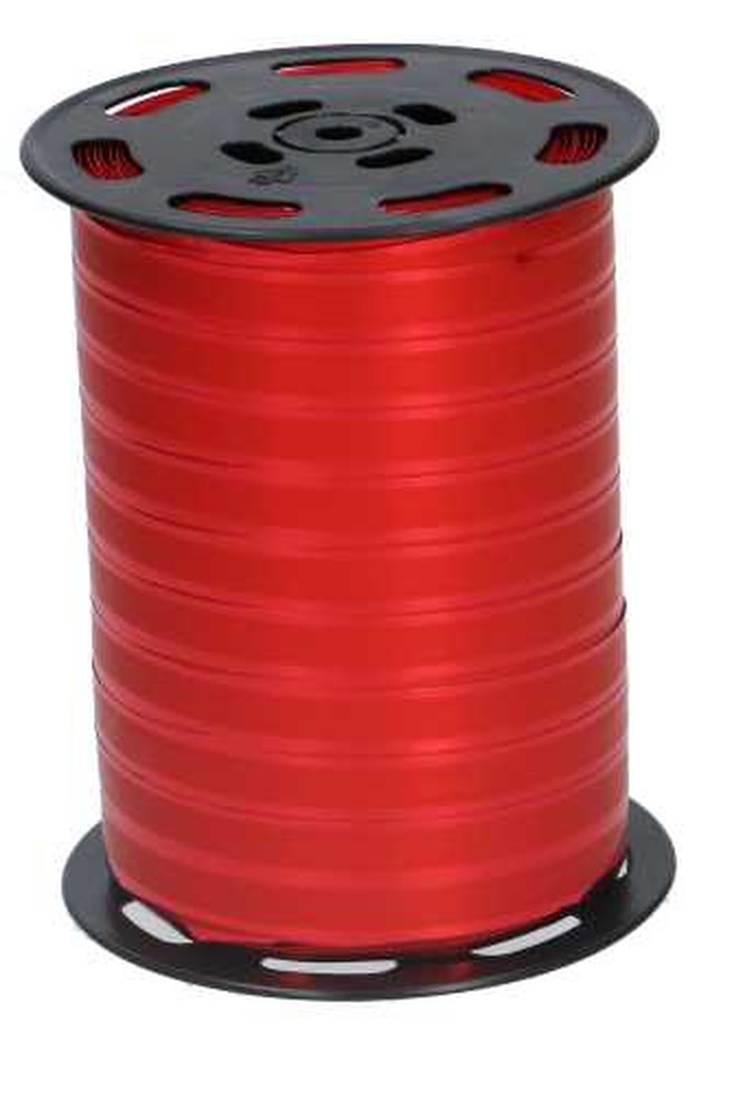 Krullint Cholet Metallic & Mat Rood 10mm x 225meter