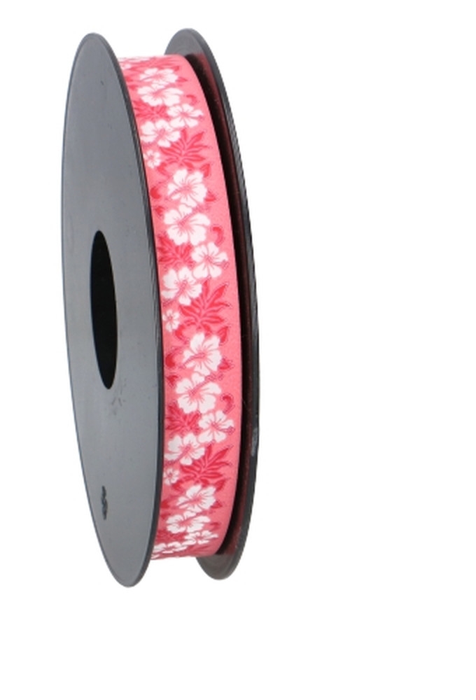 Krullint Flowers Rood 20mm x 100 meter