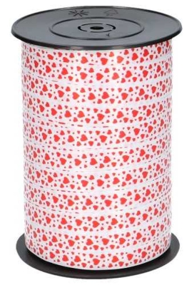 Krullint Hartjes Rood 10mm x 225 meter