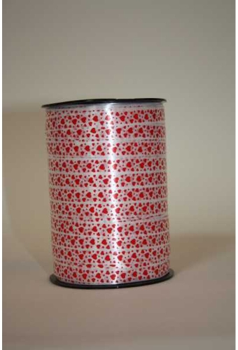 Krullint Hartjes Rood 10mm x 225 meter