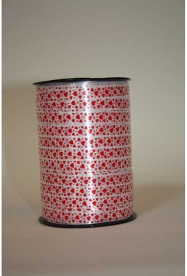 Krullint Hartjes Rood 10mm x 225 meter