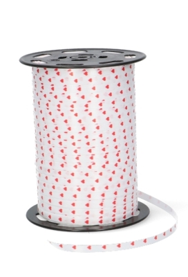 Krullint Hartjes Rood 5mm x 450 meter