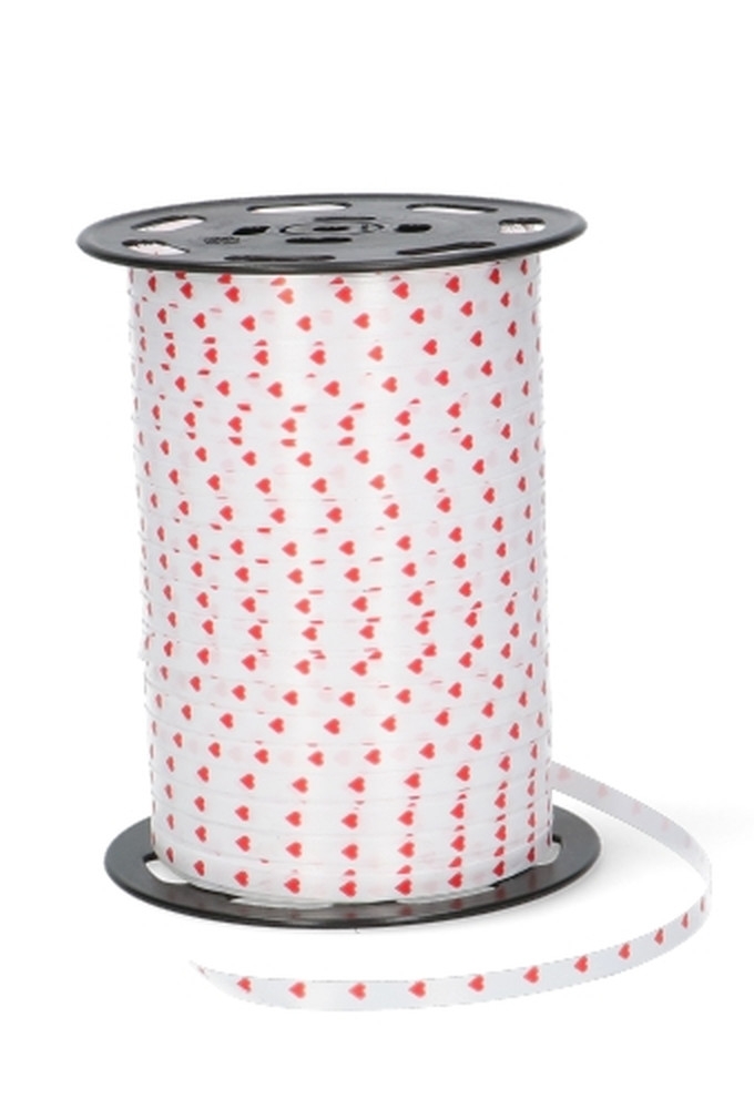 Krullint Hartjes Rood 5mm x 450 meter