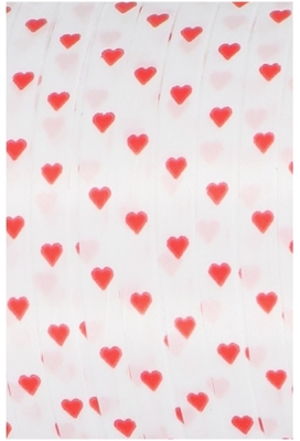 Krullint Hartjes Rood 5mm x 450 meter