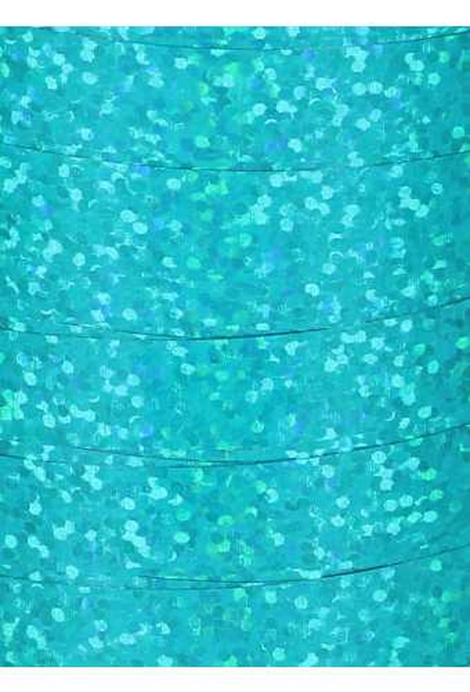 Krullint Holografisch Blauw 10mm x 200 meter