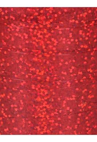 Krullint Holografisch Rood 10mm x 200 meter