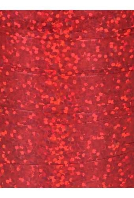 Krullint Holografisch Rood 10mm x 200 meter