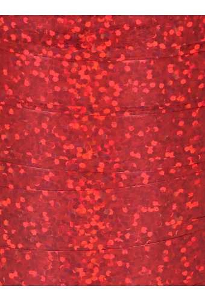 Krullint Holografisch Rood 10mm x 200 meter