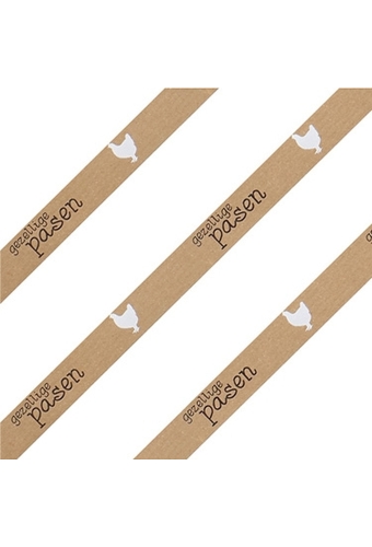 Krullint Kraft Bruin Gezellige Pasen Kip 15mm x 50 meter OP IS OP