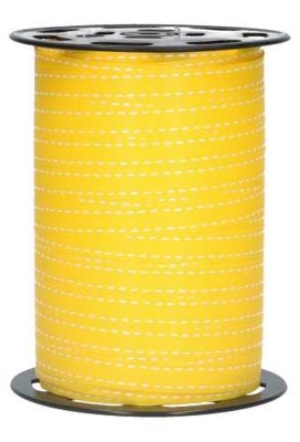 Krullint Stiksel Geel 10mm x 225 meter