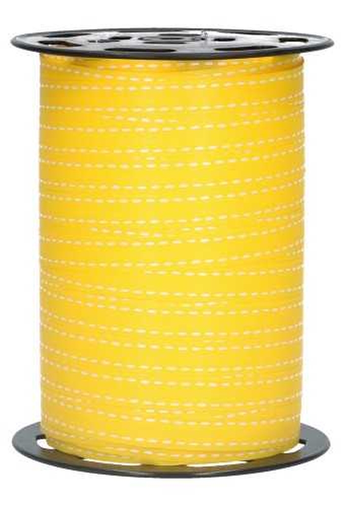 Krullint Stiksel Geel 10mm x 225 meter