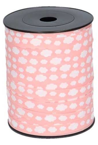 Krullint Wit Wolkje & Baby Roze 10mm x 250 meter