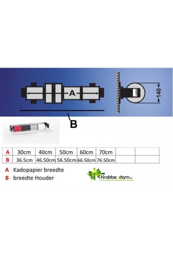 Krullintrolhouder Wandmodel Basis Frame 14 x 6.5+70cm
