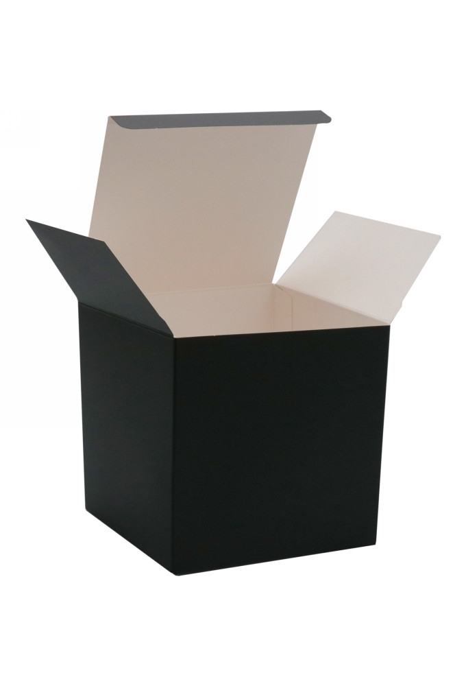 Kubus Geschenkdoosjes Zwart 10x10x10cm 25stuks 350gr