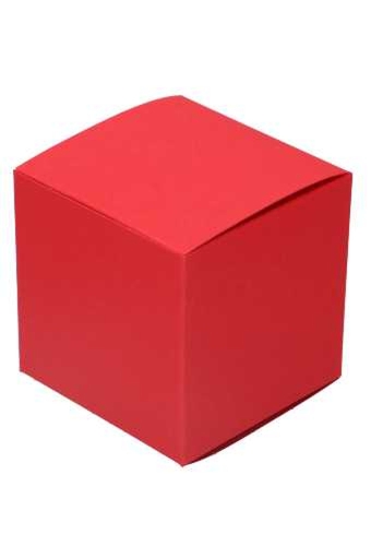 Kubus Kadodoosjes Donnas 9x9x9cm Rood 350gr 18stuks