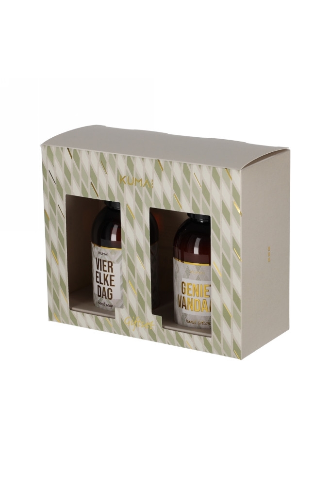 Kumai Giftset Vier Elke Dag  &  Geniet Vandaag 100ml 4.5x4.5x12cm 1st