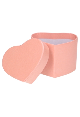 LUXE KANT & KLARE Flowerbox Latemar Hartje Roze 9.5x7.5x6.5cm 12 stuks