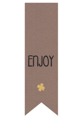 Langwerpig Vaandel Everyday Enjoy Kraft 2.5 x 8.5cm 250stuks