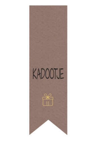 Langwerpig Vaandel Everyday Kadootje Kraft 2.5 x 8.5cm 250stuks