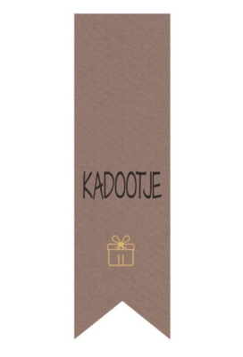 Langwerpig Vaandel Everyday Kadootje Kraft 2.5 x 8.5cm 250stuks