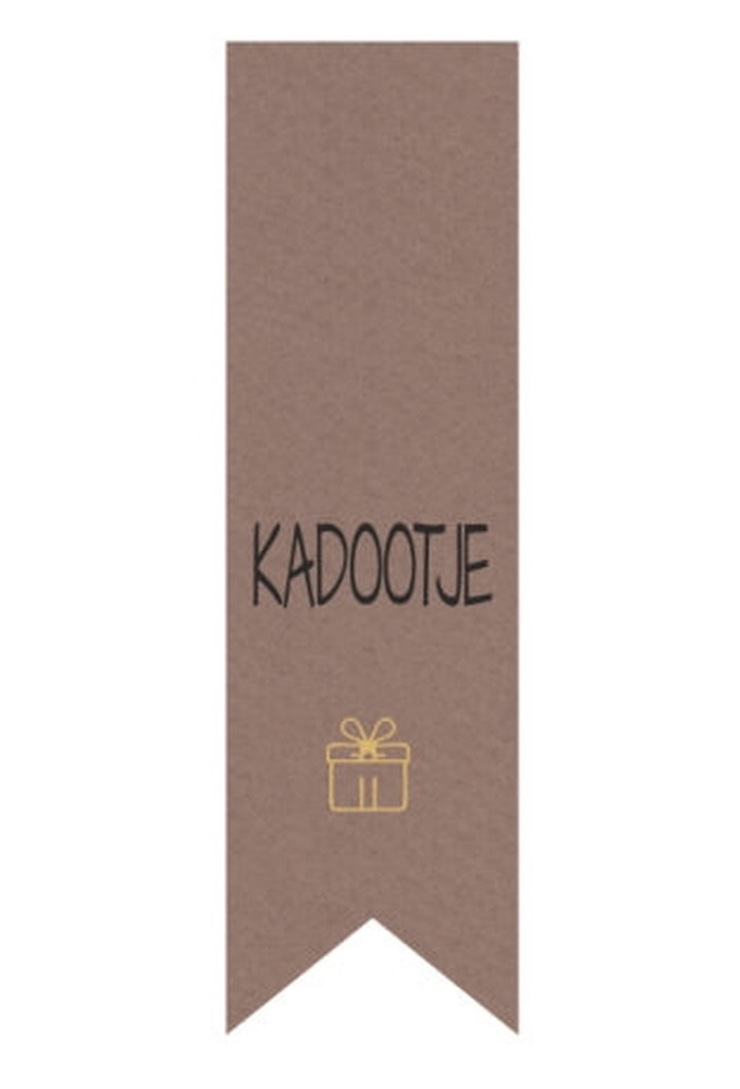 Langwerpig Vaandel Everyday Kadootje Kraft 2.5 x 8.5cm 250stuks