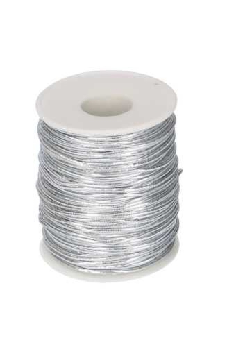 Lint Elastiek Zilver 2 mm x 50 meter