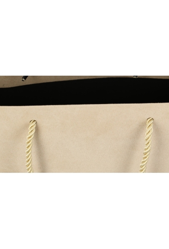 Luxe Cadeautasjes Barcelona Beige Bekleed Met Stof 24x10x20cm 10stuks