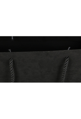 Luxe Cadeautasjes Barcelona Zwart Bekleed Met Stof 24x10x20cm 10stuks