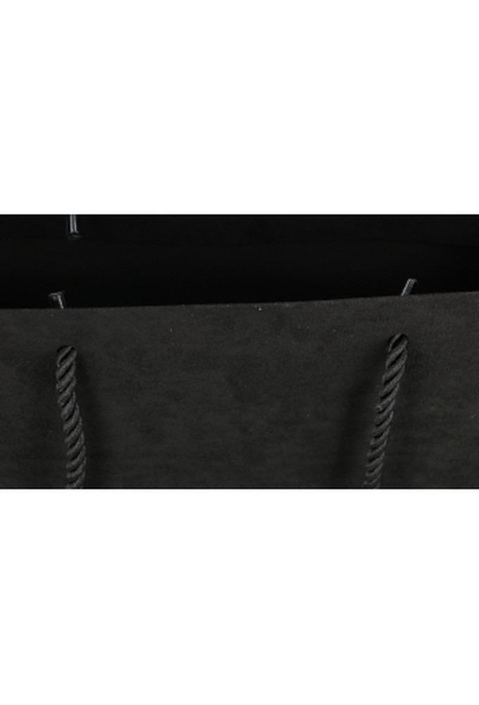 Luxe Cadeautasjes Barcelona Zwart Bekleed Met Stof 24x10x20cm 10stuks