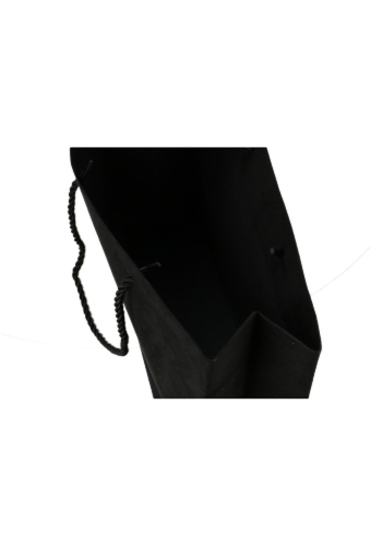 Luxe Cadeautasjes Barcelona Zwart Bekleed Met Stof 24x10x20cm 10stuks