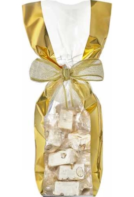 Luxe Cellofaan Zakjes Golden Edge & Zilveren Bodem 10x4x22cm 100st