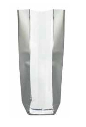 Luxe Cellofaan Zakjes Silver Edge & Zilveren Bodem 10x4x22cm 100st