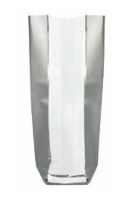 Luxe Cellofaan Zakjes Silver Edge & Zilveren Bodem 10x4x22cm 100st