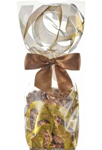 Luxe Cellofaan Zakjes Slinger & Kraft Bodem 10x4x22cm 100stuks