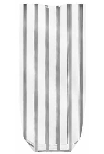 Luxe Cellofaan Zakjes Zilver Line & Zilveren Bodem 10x4x22cm 100stuks