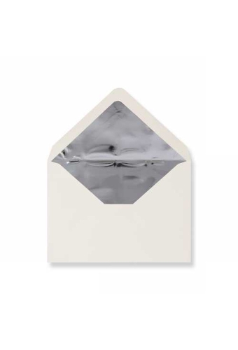 Luxe Enveloppen Dinant Creme & Zilver 11.4x16.2cm 100stuks