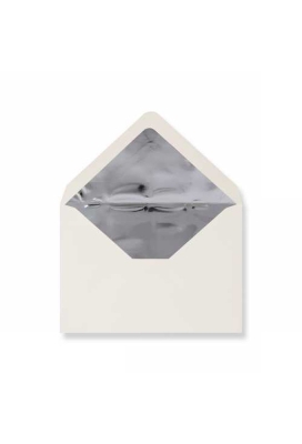 Luxe Enveloppen Dinant Creme & Zilver 11.4x16.2cm 100stuks