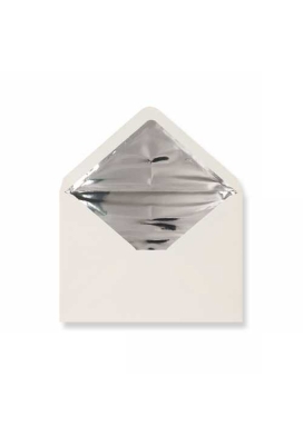 Luxe Enveloppen Dinant Creme & Zilver 16.2x22.9cm 100stuks