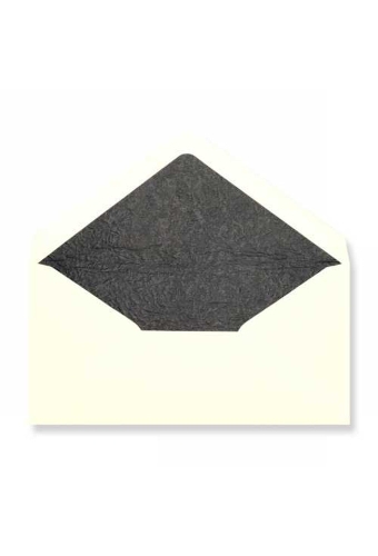 Luxe Enveloppen Dinant Creme & Zwart 11x22cm 100stuks