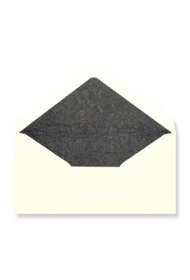 Luxe Enveloppen Dinant Creme & Zwart 11x22cm 100stuks