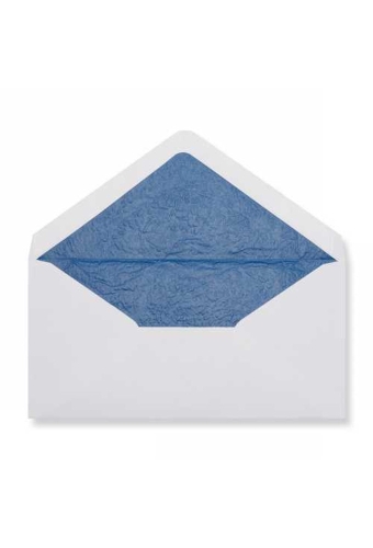 Luxe Enveloppen Dinant Wit & Blauw 11x22cm 100stuks